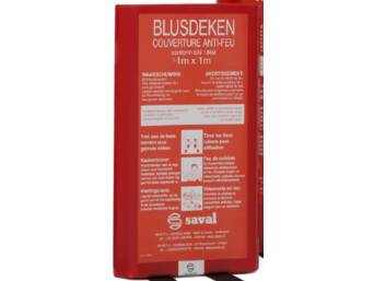 FIRE BLANKET 100X100CM NL/FR RED BOX