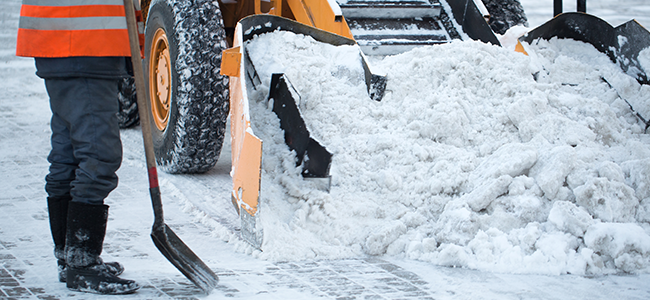 werken aan sneeuwruimer