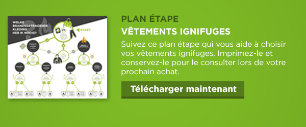 plan étape vêtements ignifuges