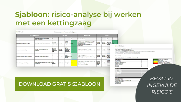 risico analyse werken met kettingzaag