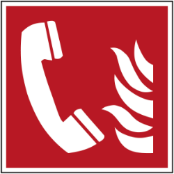 pictogram telefoon brandalarm