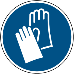 pictogram handschoenen verplicht