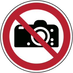pictogram fotograferen verboden