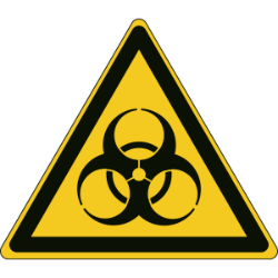 pictogram waarschuwing biologisch besmettingsgevaar