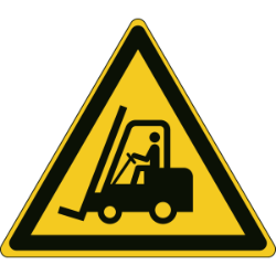 pictogram waarschuwing transportvoertuigen