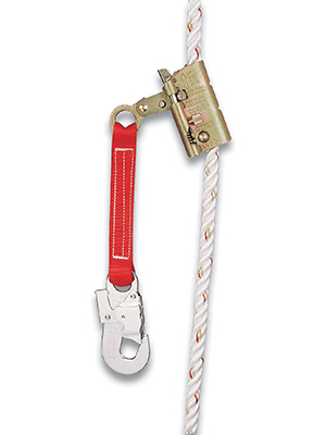 Vertical or horizontal lifeline with clamp