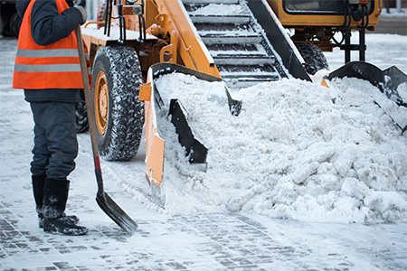 Buiten werken met warme winterlaarzen