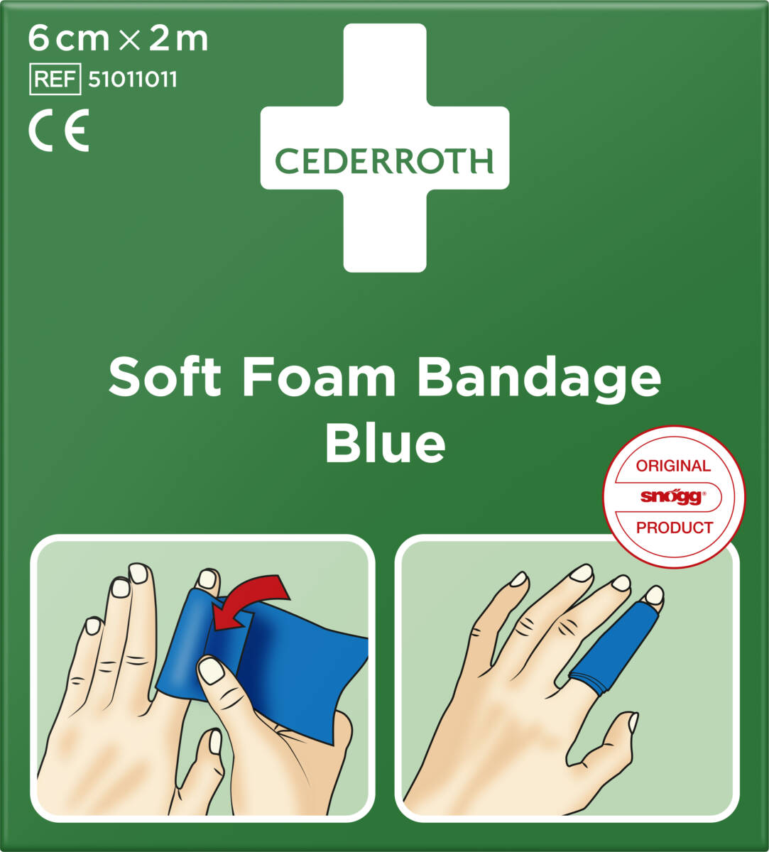 Schuim Band Blauw 6CMX2M