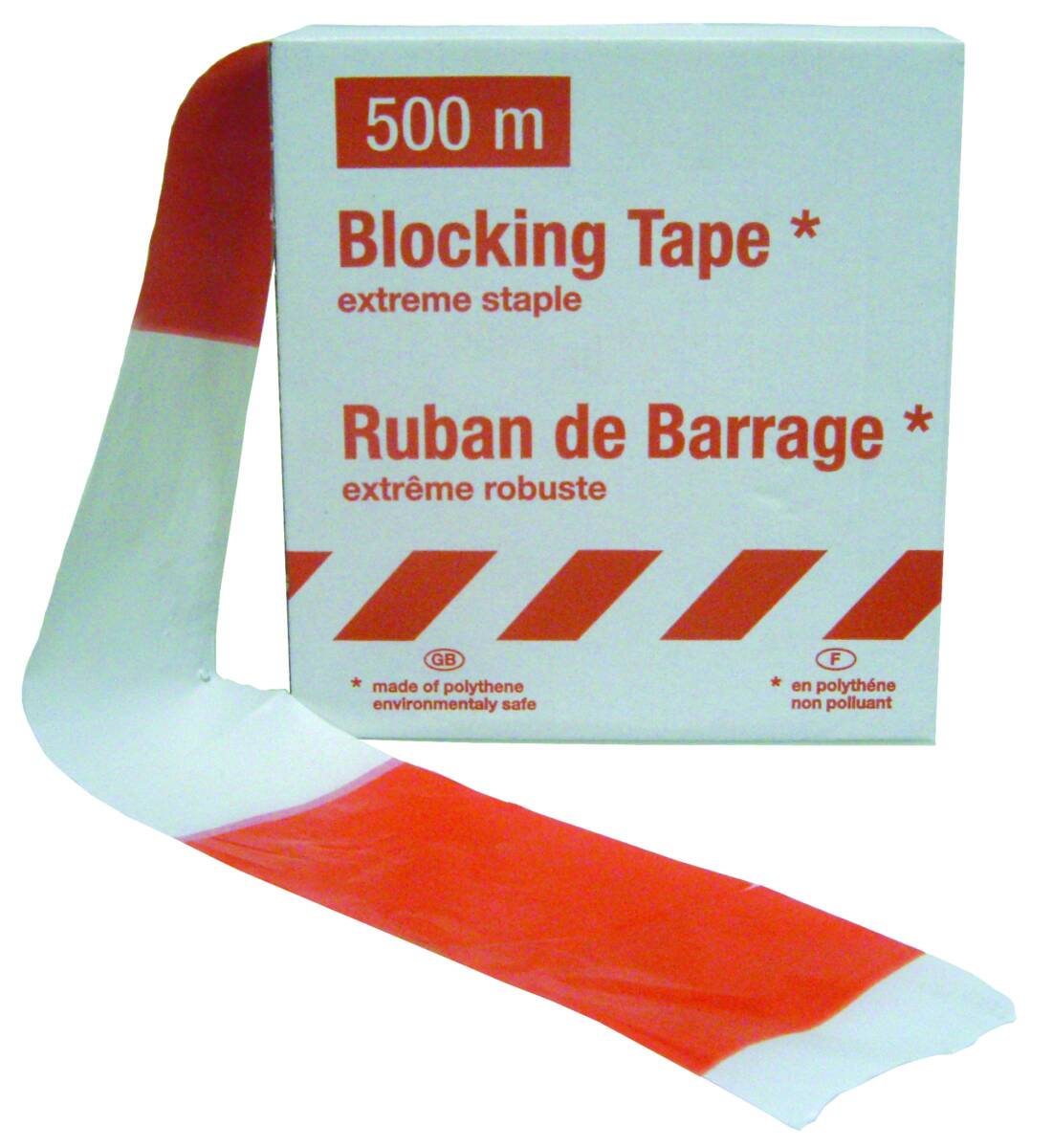 a 500 m Absperrband rouge-blanc warnband flatterband abgrenzband Pour Route 8 rol