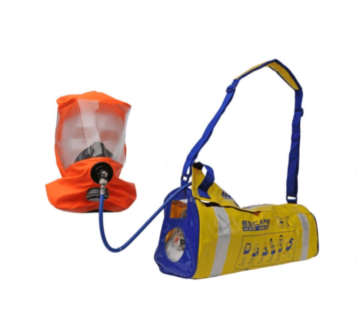 Escape hood sk 1203 metal bottle Evacuation Vandeputte Safety Experts