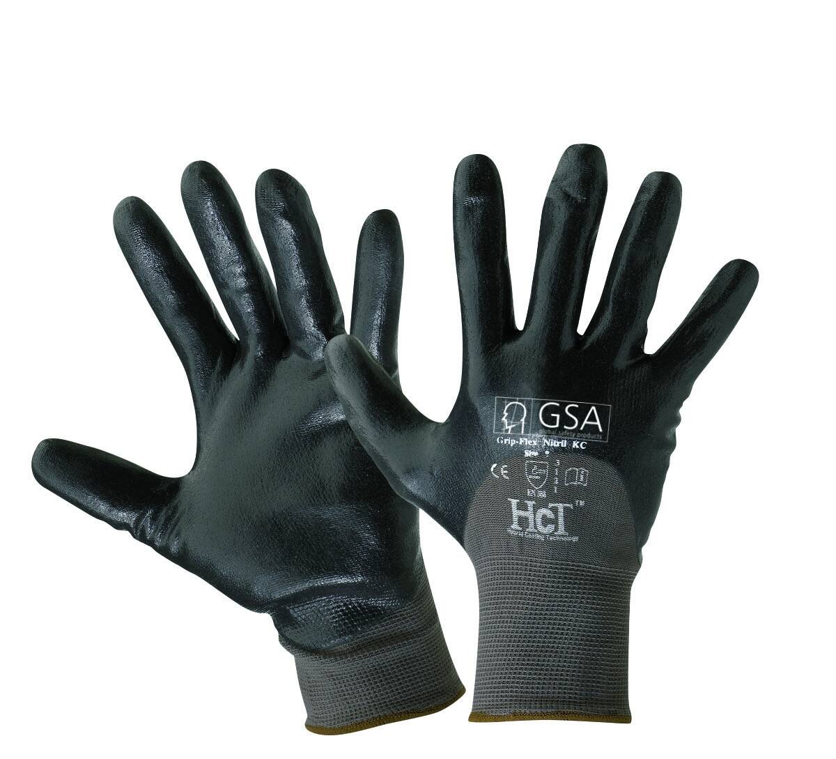 Handschoen Dexlite Nbr Foam Kc Zwart