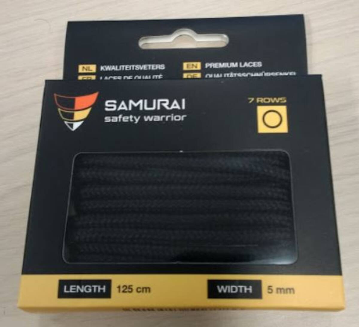 Veters Rond 125CM Zwart