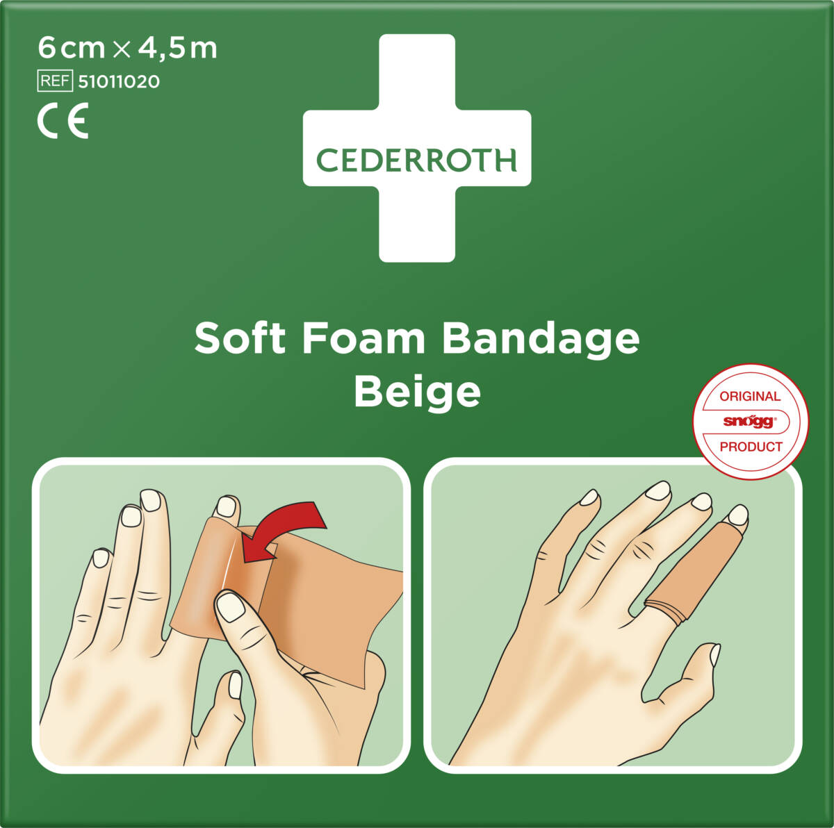Schuim Band Beige 6CMX4.5M