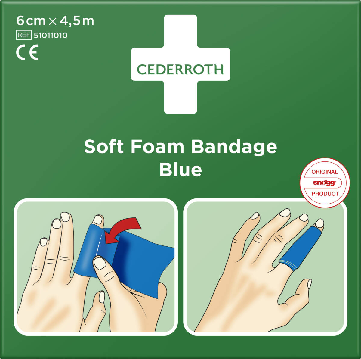 Schuim Band Blauw 6CMX4,5M