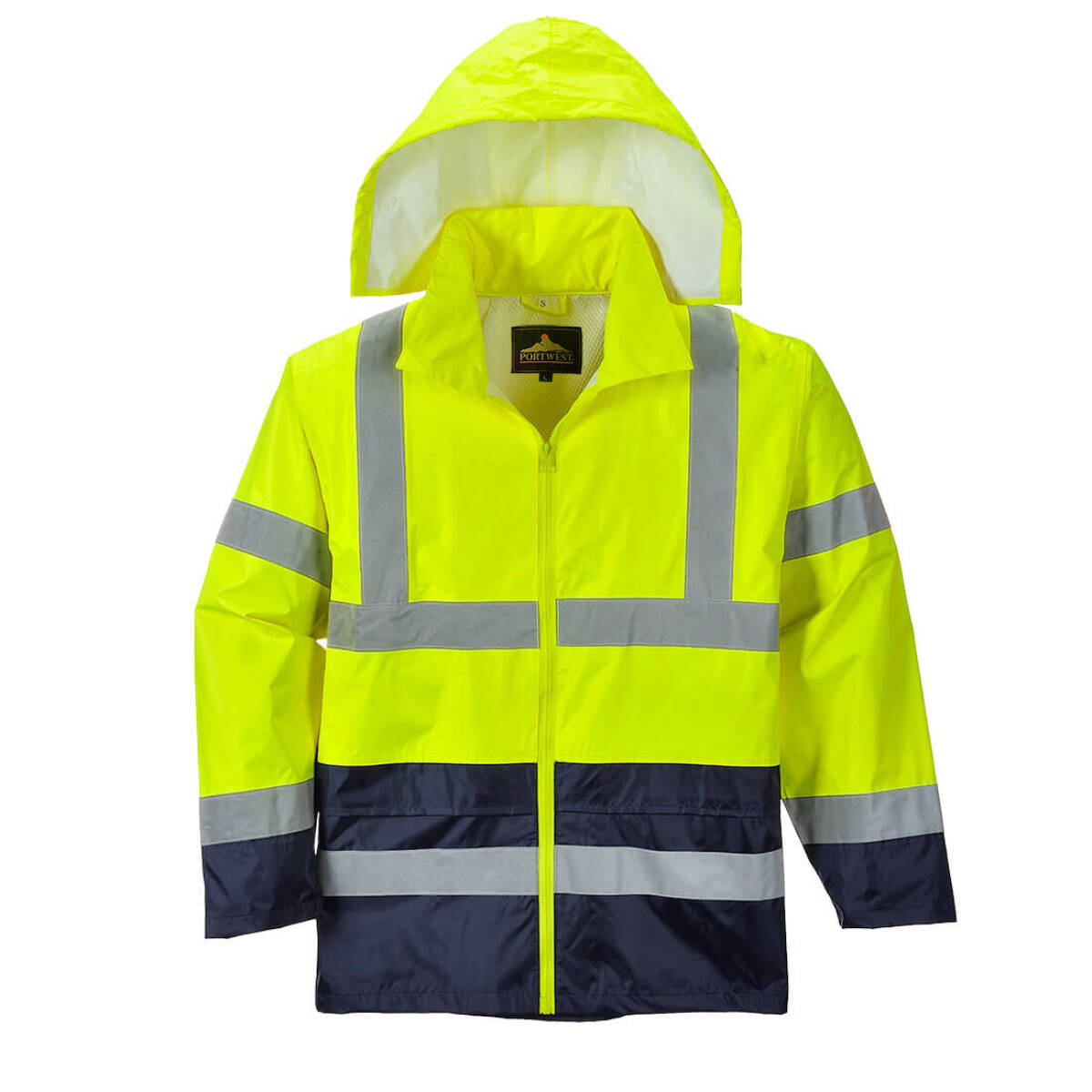 Rain jacket hivis h443 Rainwear Vandeputte Safety Experts