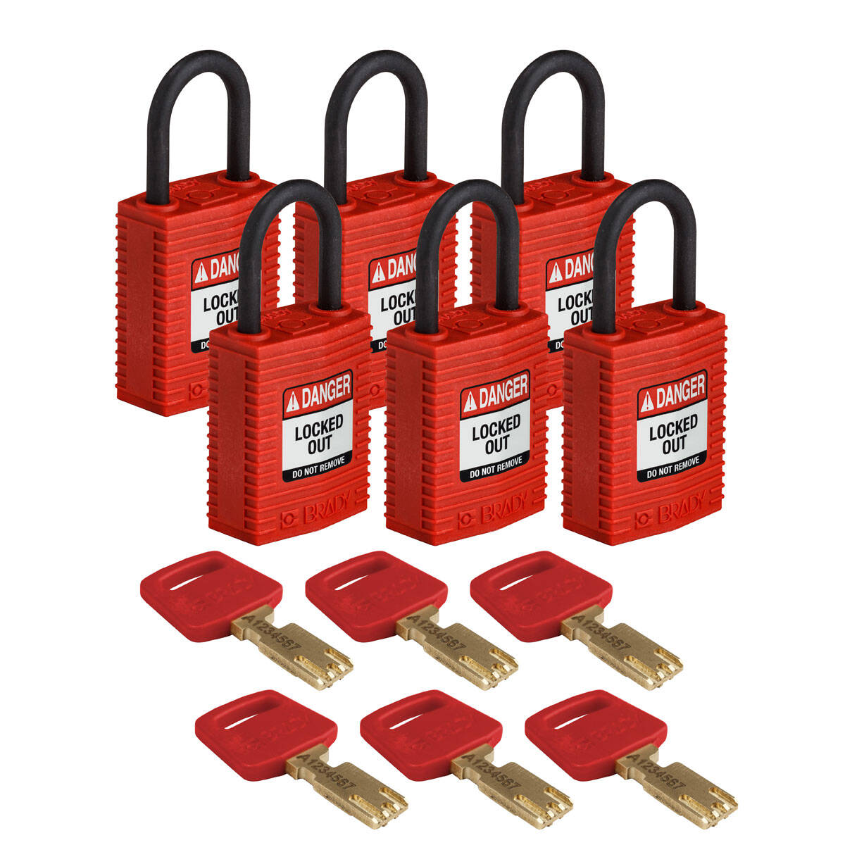 Loto Hangslot Safekey Comp Nyl Beugel Kd