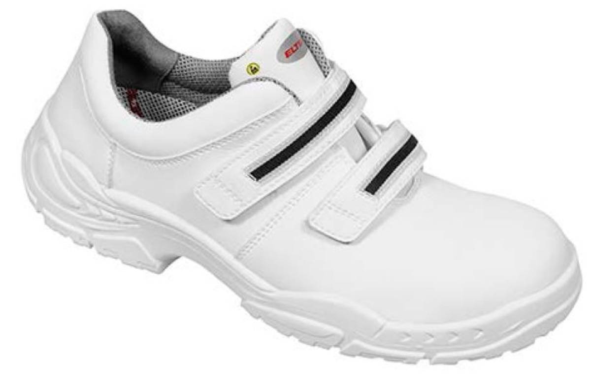 Lage Schoen White Strap Low S3 SRC ESD