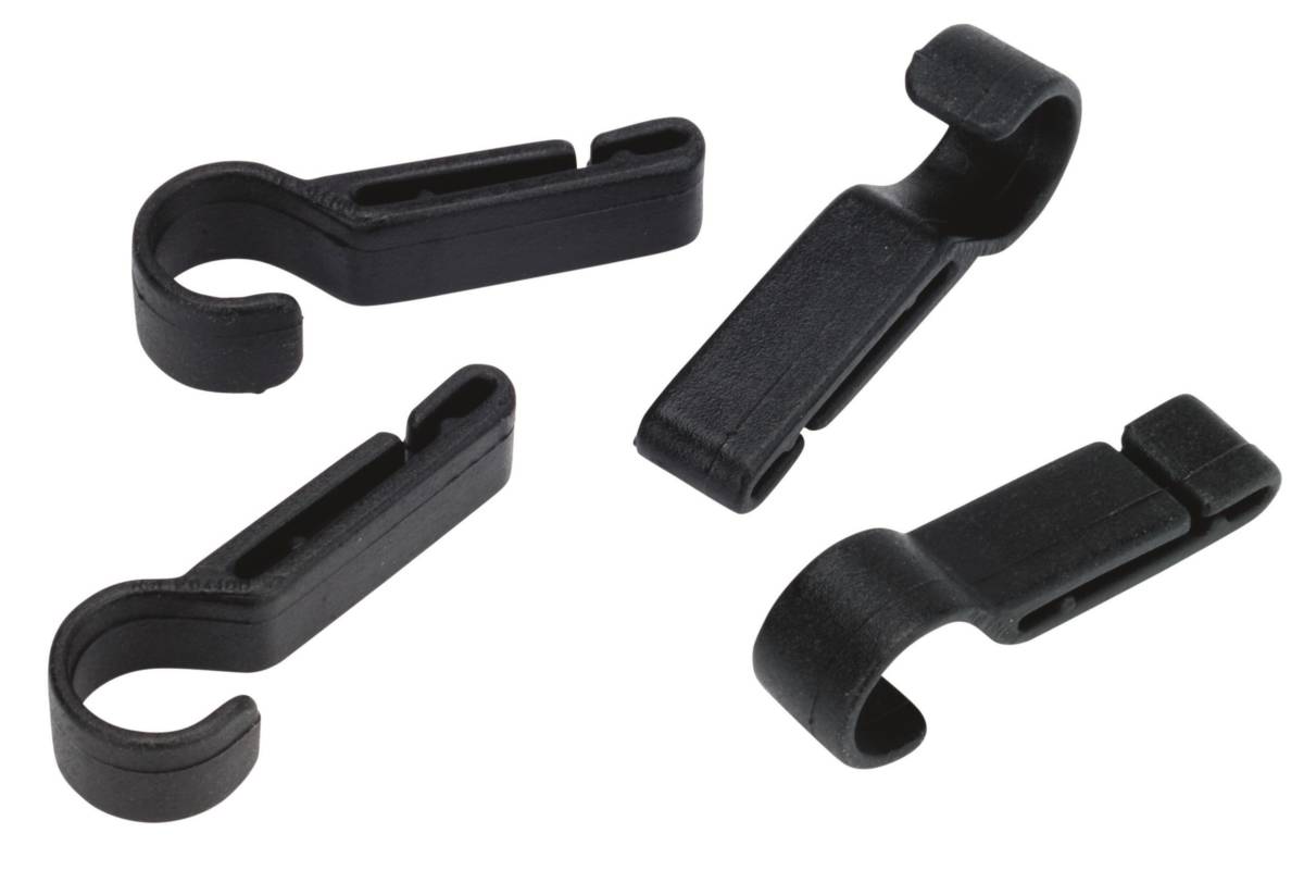 Helmet clip fr headlamp gutter 4pc Head & helmet lamp Vandeputte