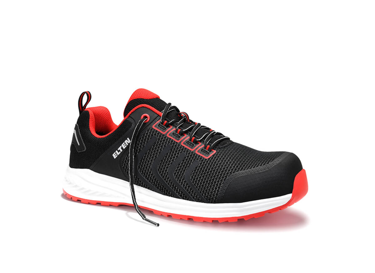 Lage Schoen Livas Black-Red Low S1P HRO