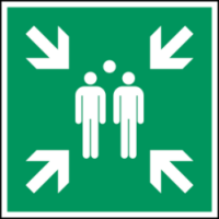 pictogram verzamelplaats evacuatie