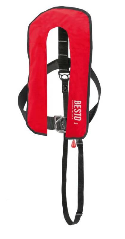 Life jacket besto inflatable 165n red - Rescue on water - Vandeputte ...
