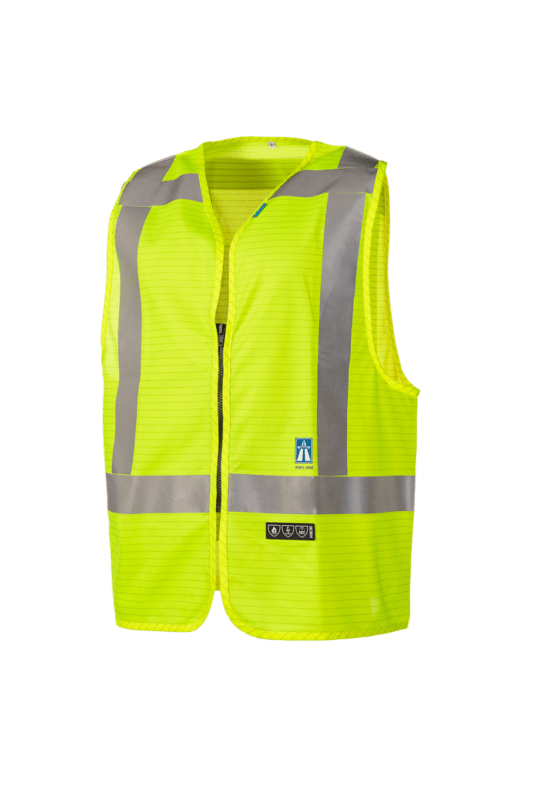 Hi-vis waistcoat sarvan fr/as/rws - Standard clothing - Vandeputte Safety  Experts