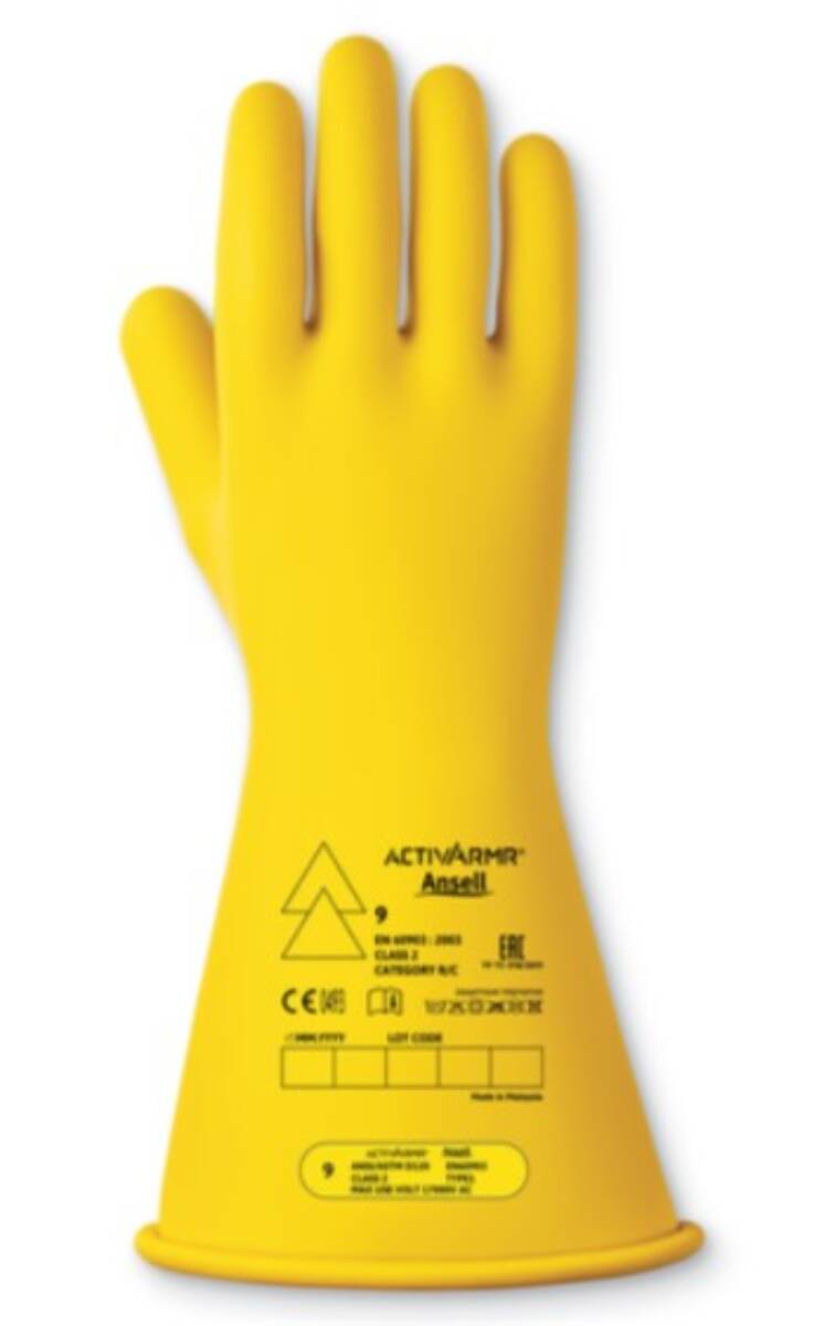Handschoen RIG214Y 17000V Klasse 2 Geel