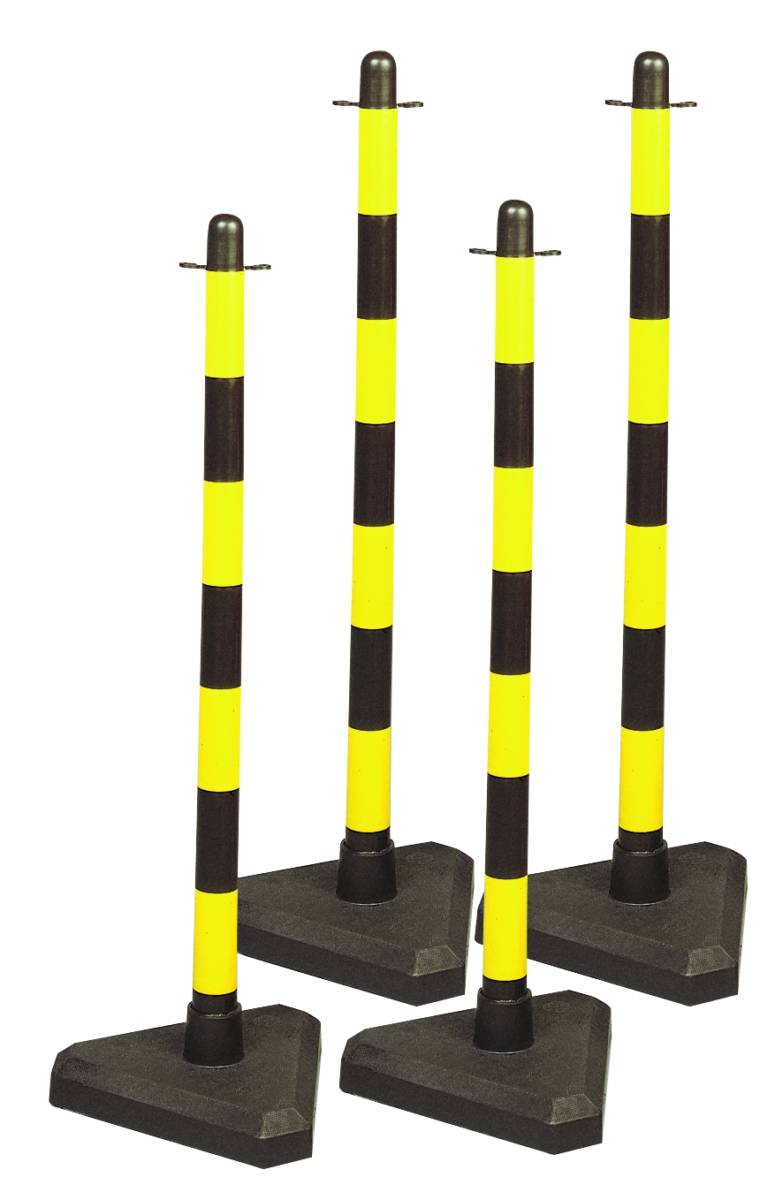 Paal 900MM Zwart/Geel 292236
