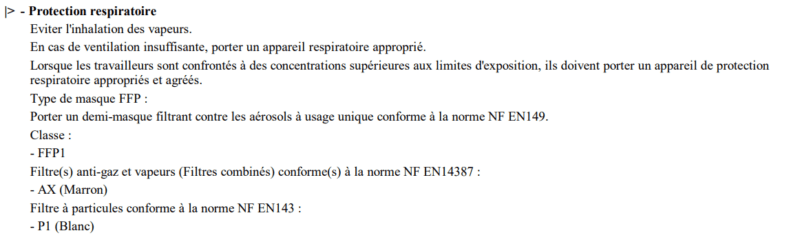 MSDS fiche