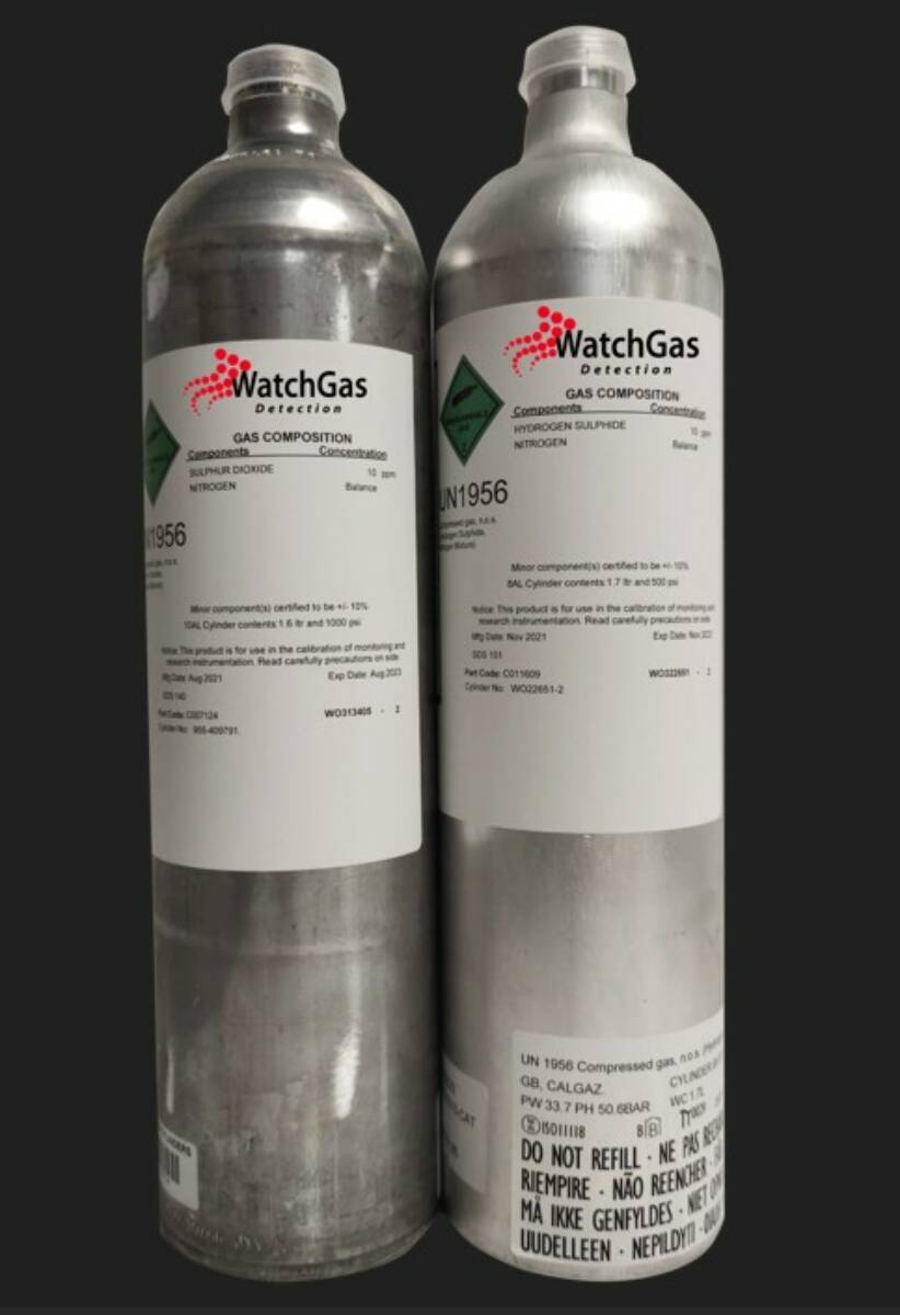 Testgas O2 CH4 Co H2S 58L Watchgas