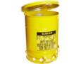 WASTE CAN ROUND GALVANISED 52LYELLOW FOO