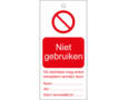 TAG NIET GEBRUIKEN 75X160 256160