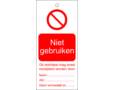 TAG NIET GEBRUIKEN 50X110 225222