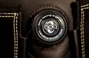 What is the BOA lacing system and how does it compare to ordinary laces?