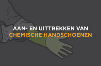 Chemische handschoenen aan-en uittrekken: zo doe je dat