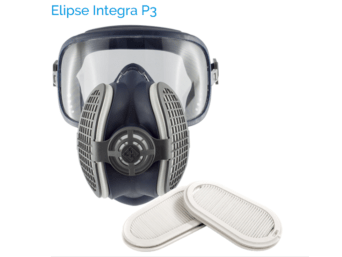 HALFMASKER MET BRIL ELIPSE INTEGRA P3