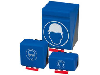 SECUBOX MIDI HALFMASKER BLAUW