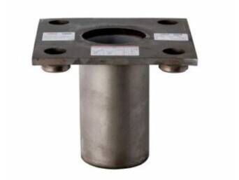 PIED DE SOL INOX ENCASTRE A VIS