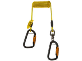 PYTHON SPIRAALKOORD MET 2 HAKEN (10ST)