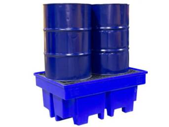 PLASTIC SPILL TRAY GRID 2 BARRELS REACHT