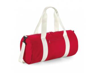 Sac de Transport Cylindrique Rouge/Blanc