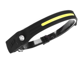 Powerled Hoofdlamp Band Stootpet en Helm