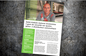 Saint-Gobain Autover économise 1 gant de sécurité sur quatre grâce au distributeur automatique