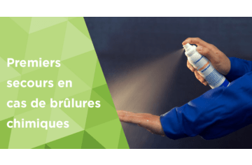 Premiers secours en cas de brûlures chimiques