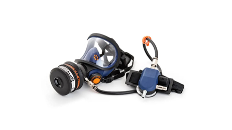 Full face masks on compressed air