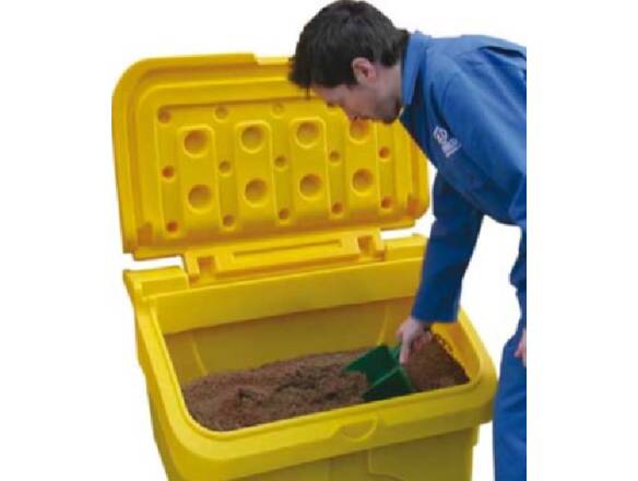 COFFRET DE STOCKAGE PLASTIC 130L JAUNE