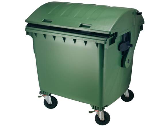 GARBAGE CONTAINER PLASTIC 4 WHEELS 1100L