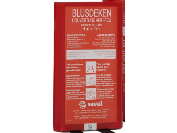 FEUERDECKE 100X100CM NL/FR ROTER BOX