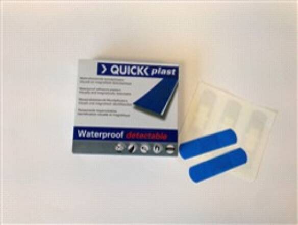 QUICKPLAST BANDAID DETECT 19X72MM 100PC