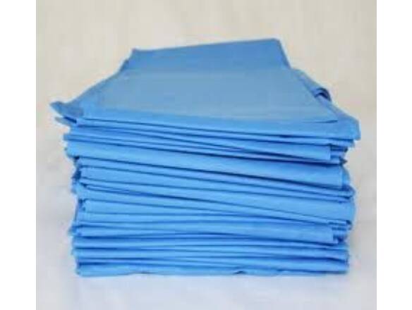 COUVERTURE PLASTIC BLEU 120PCS